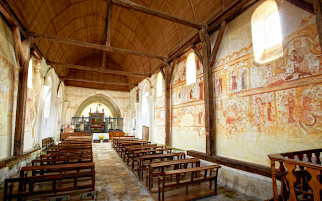 L'église St-Germain à Moutiers-en-Puisaye : peintures du XIIe & XIIIe s.