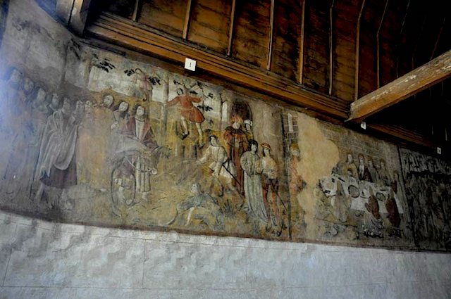 Chapelle Ste-Anne à St-Fargeau : l'entrée du Christ dans Jérusalem